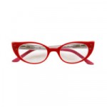 lunettes papillon rouges