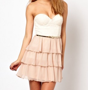 robe bustier pas cher de chez asos