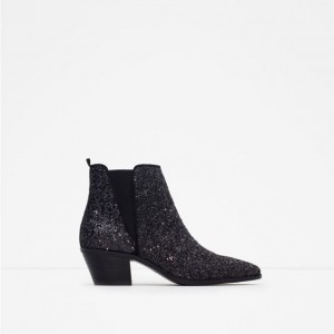 chaussure zara glitters noir