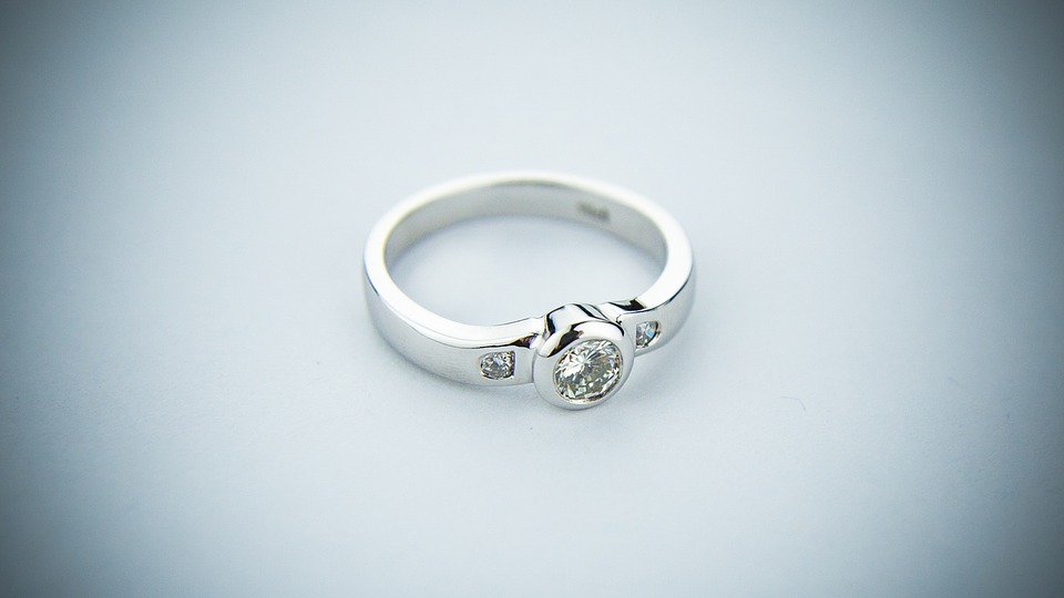 bague solitaire en diamant