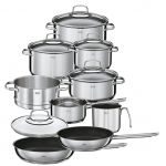 RÖSLE 13120 Lot de casseroles Elegance, 10 pièces, Acier Inoxydable